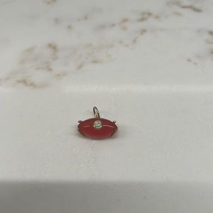 SOLD. Carnelian and Opal Eye of protection pendant